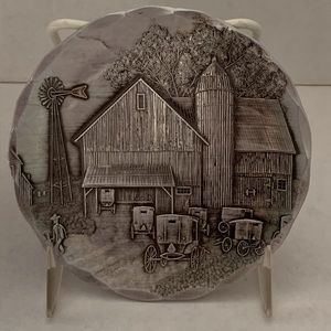 Wendall August Forge Handcrafted Hammered Aluminum Amish Barn w/Buggy’s Coaster